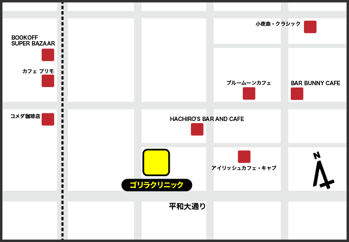 広島院の周辺スポット地図