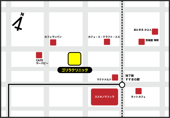 札幌院の周辺スポット地図